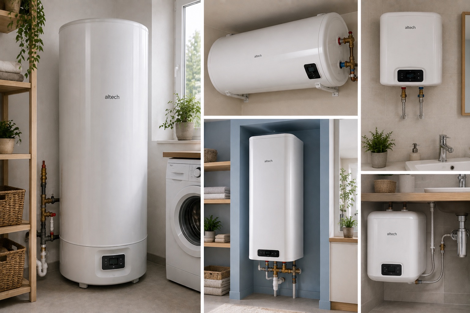 Chauffe-eau électrique installé dans un local technique
