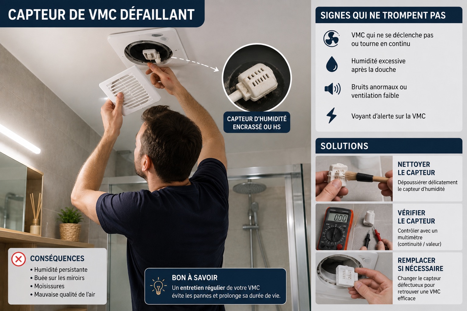 Contrôle d'un caisson de VMC résidentiel