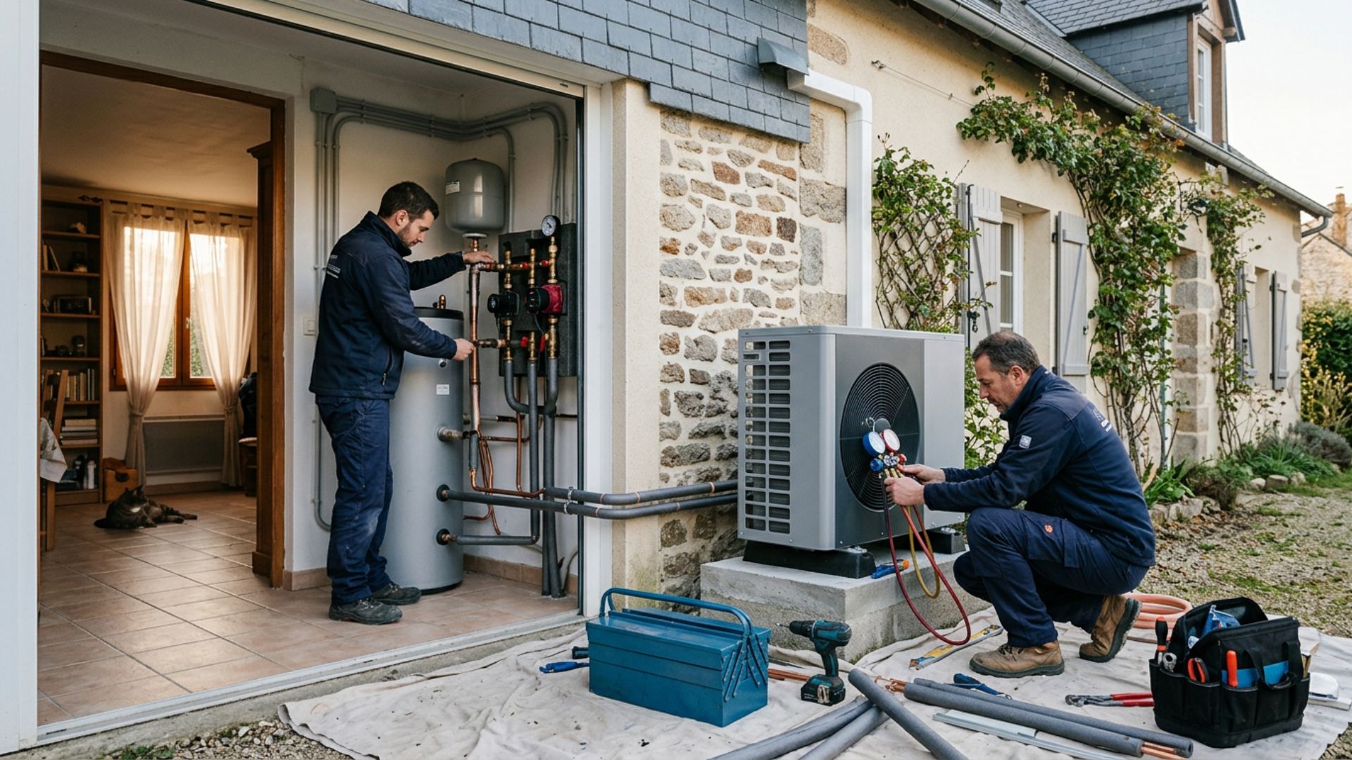 Installation de chauffage en délai court, secteur de Lorient