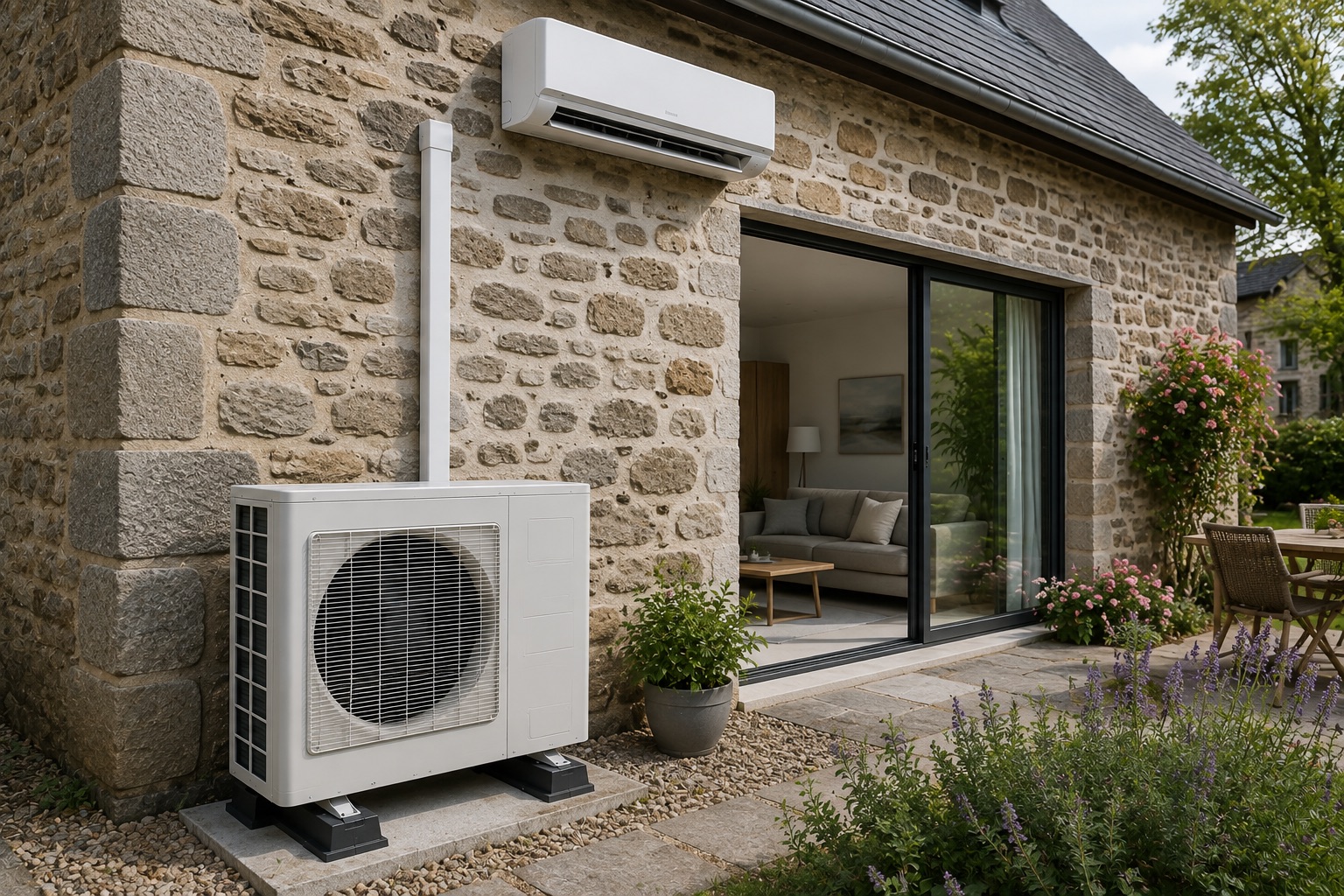 Pompe à chaleur air-air, secteur de Lorient
