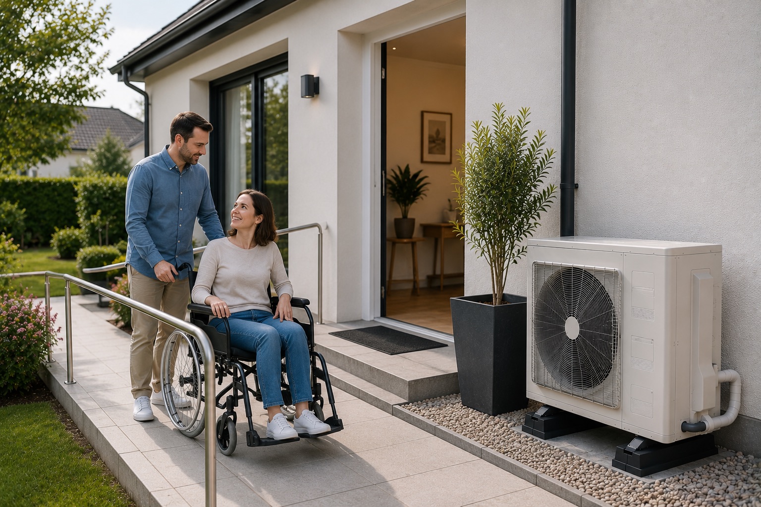 Pompe à chaleur et accessibilité, secteur de Lorient