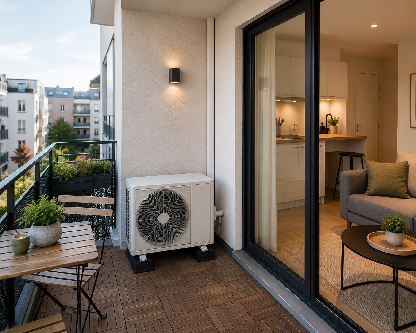 Pompe à chaleur en appartement T2, secteur de Lorient