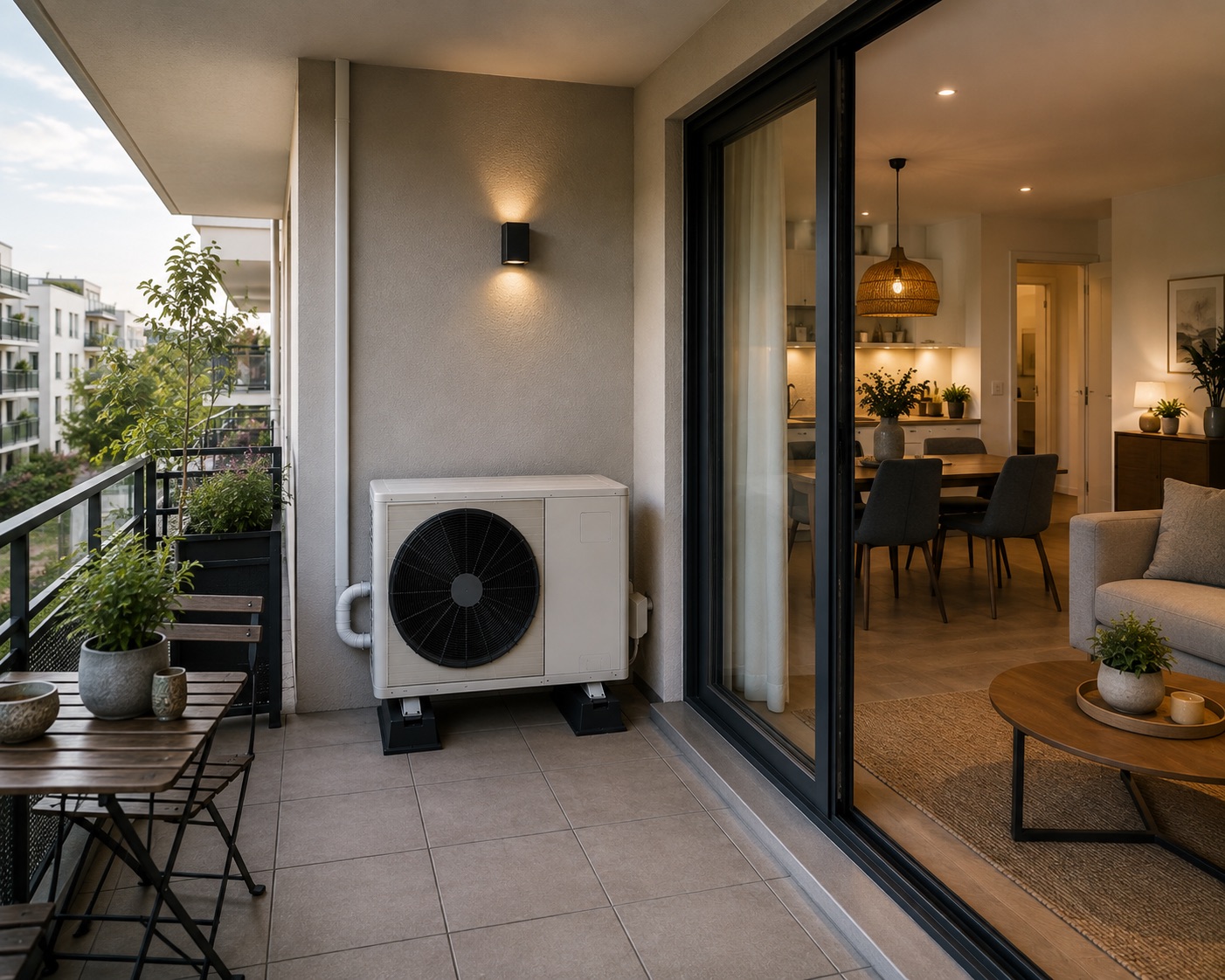 Pompe à chaleur en appartement T3, secteur de Lorient