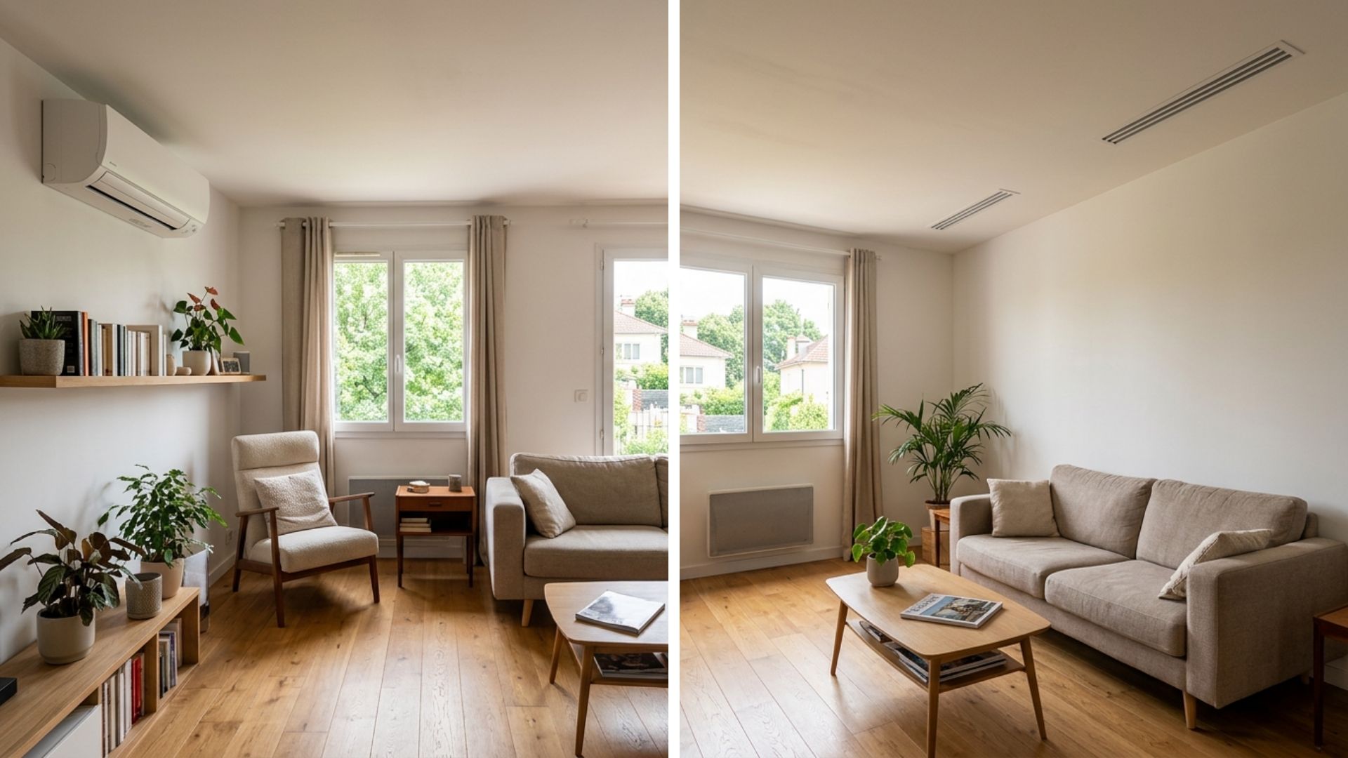 Diffusion d'air en split ou gainable, secteur de Lorient