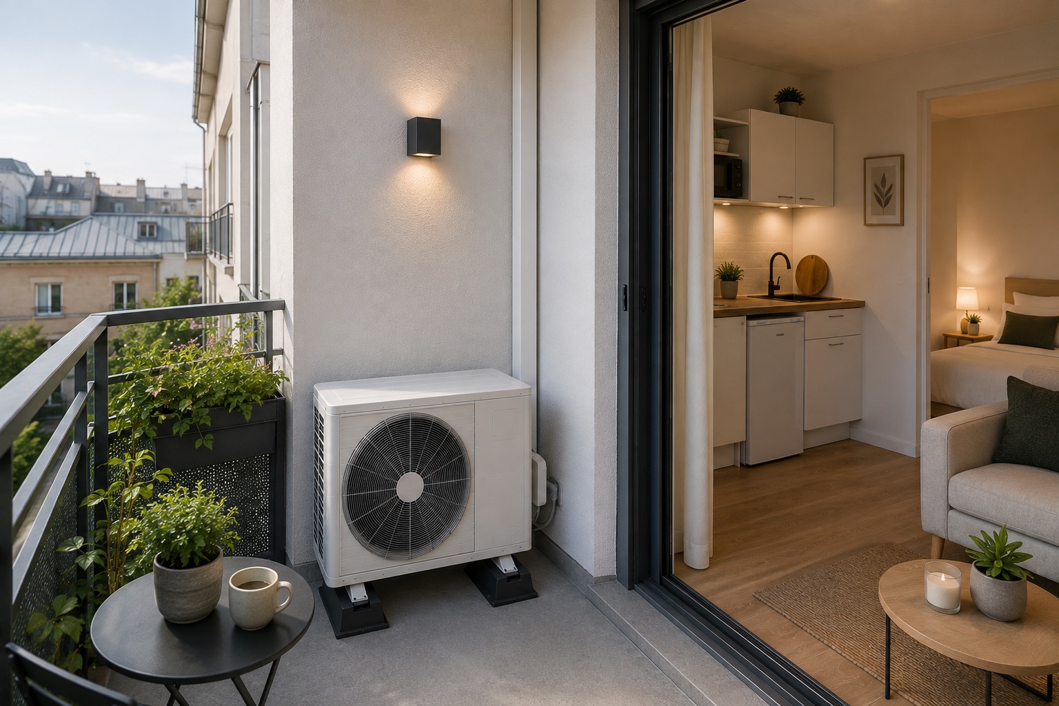 Pompe à chaleur en studio et T1, secteur de Lorient