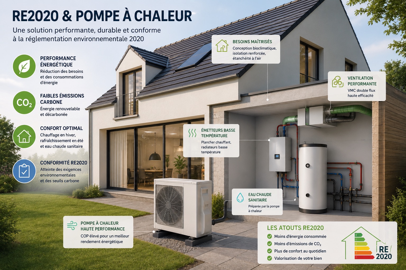 Chauffage en construction neuve, secteur de Lorient