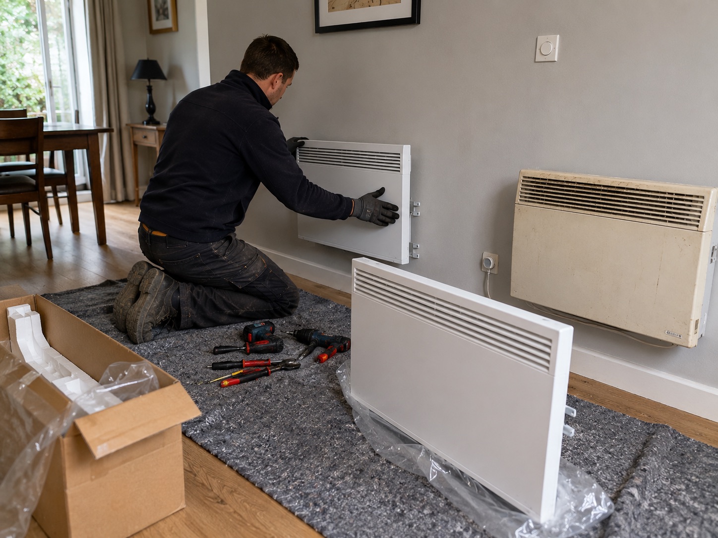 Remplacement de convecteurs électriques, secteur de Lorient