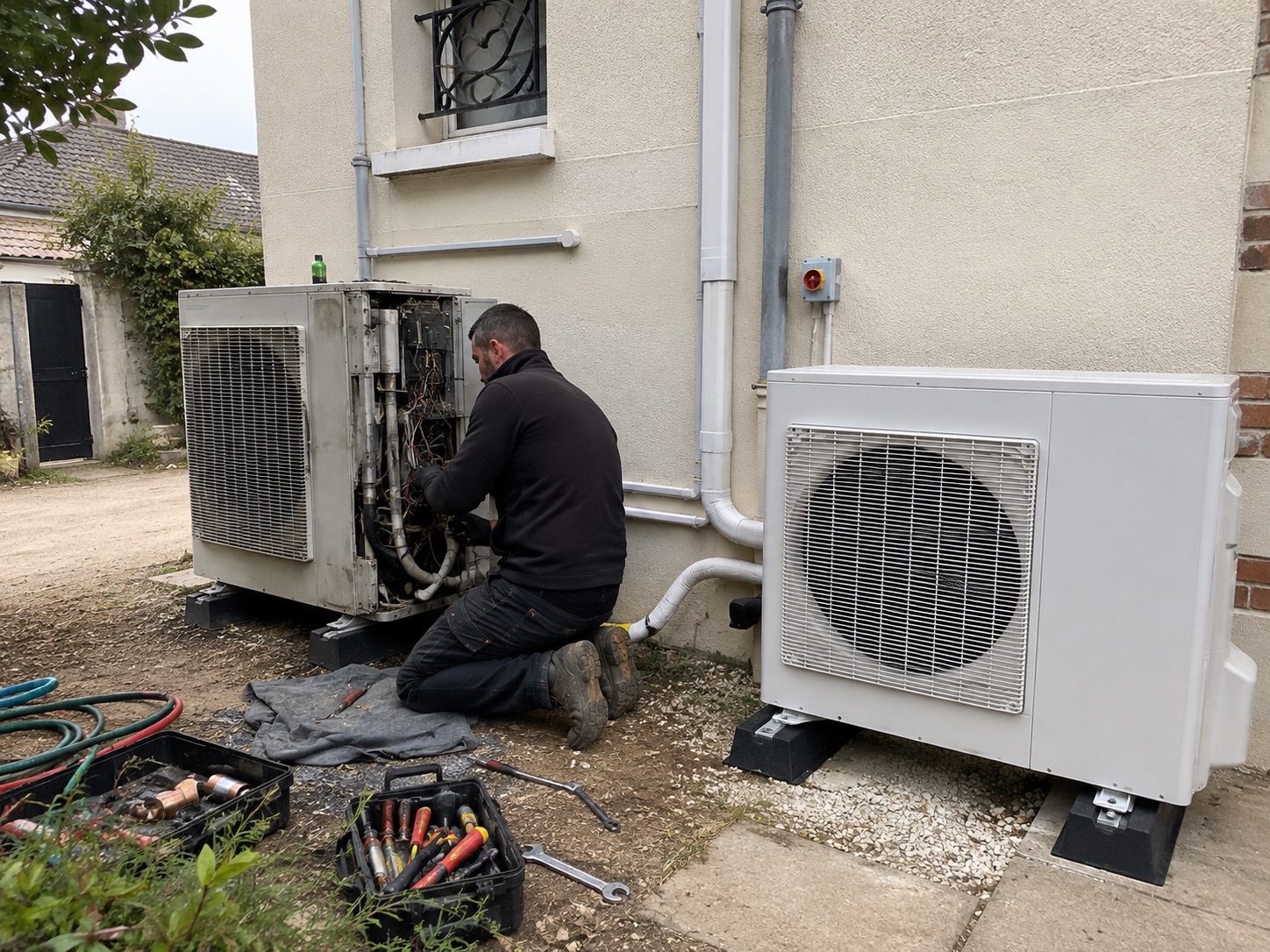 Remplacement d'une pompe à chaleur ancienne, secteur de Lorient
