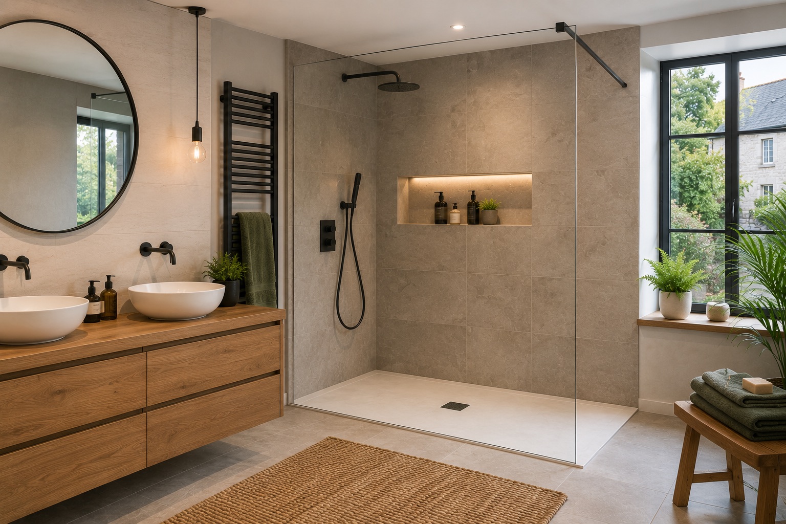 Salle de bains rénovée dans le secteur de Pontivy